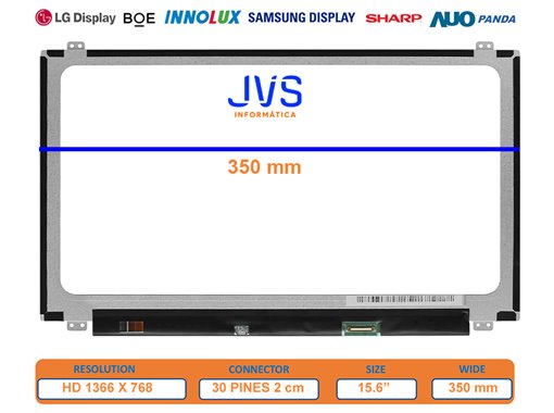 Dalle Écran N156 BG A-EA3 REV.B1 Luminosité 15,6 pouces [Nueva]