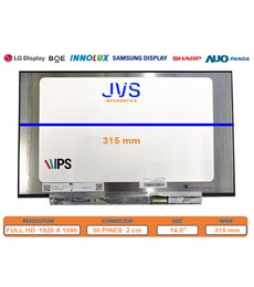 Dalle Écran B140HAN04.0 HW2A 14.0 Slim FullHD Luminosité [Nueva]