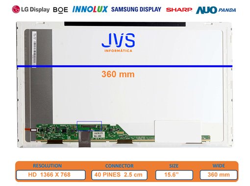 Screen Samsung NP-Q530 SERIES HD Brillo 15.6 inches [New]