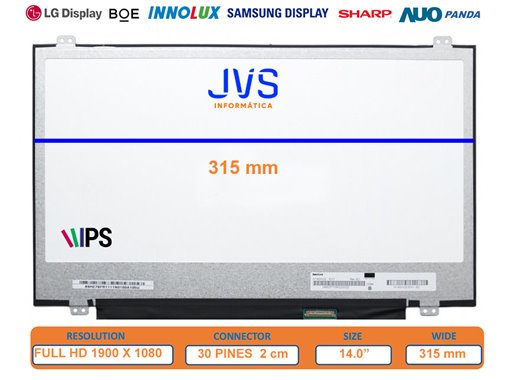 Pantalla B140HAN04.2 HW1A Mate 14.0 pulgadas [Nueva]