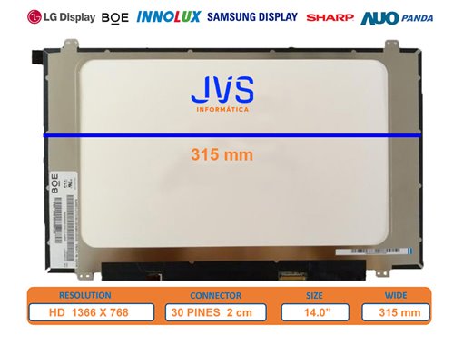 Dalle Écran mat NT140WHM-N44 de 14,0 pouces [Nueva]