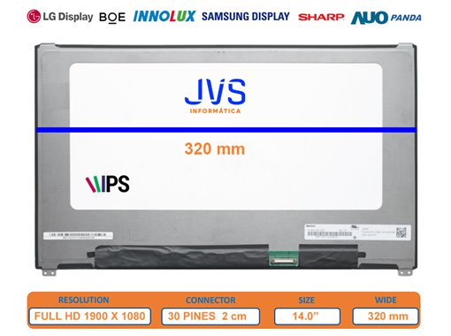 Bildschirm N140HCE-G52 REV.C1 entspiegelt 14.0 zoll [Neu]