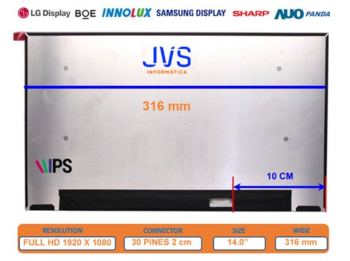 Pantalla LM140LF6L Mate 14.0 pulgadas [Nueva]