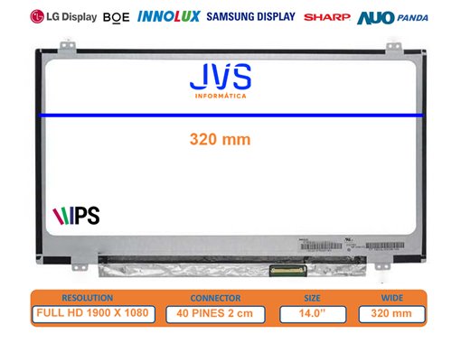 Pantalla B140HAN02.5 HW0A Mate 14.0 pulgadas [Nueva]