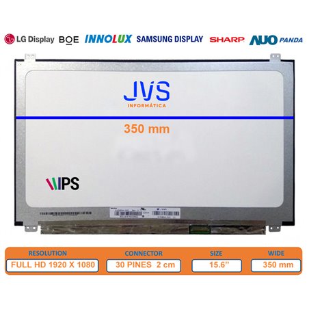 Écran LCD LED IPS 15.6 Pouces NV156FHM-N47 V8.1 - Remplacement D'écran Portable - Full HD 1920x1080
