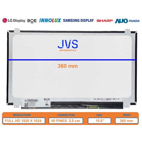 Dalle écran B156HTN03.8 HW2A 15.6" FHD LED - Compatible Universelle, Résolution 1920x1080, Connecteur 30 Broches