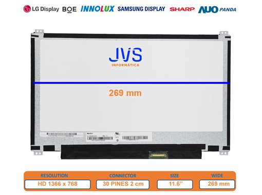 Dalle Écran N116BGE-EB2 REV.C6 Luminosité 11,6 pouces [Nueva]