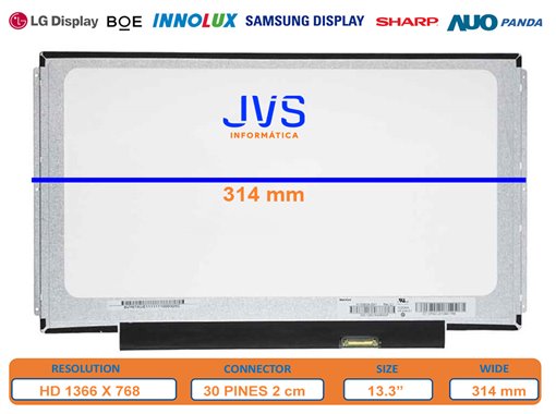 Dalle Écran HB133WX1-201 Luminosité 13,3 pouces [Nueva]