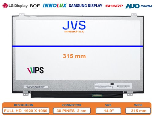 Pantalla N140HCE-EN1 REV.C1 Brillo 14.0 pulgadas [Nueva]