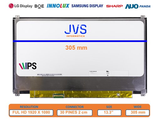 Pantalla LM133LF4L01 Brillo 13.3 pulgadas [Nueva]