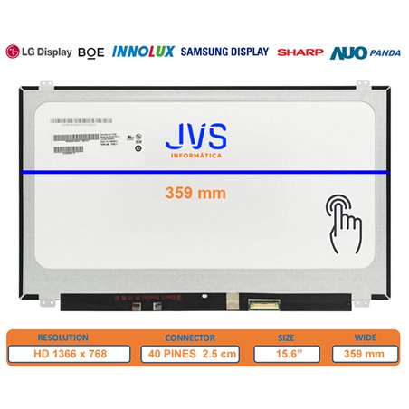 B156XTK02.0 15.6" LED LCD HD Matte On-Cell Touch Laptop - Foto 10