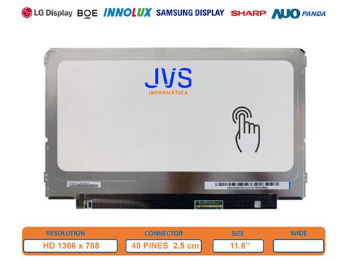 Tela sensível ao toque NT116WHM-A22 Brilho 11.6 polegadas [Novo]