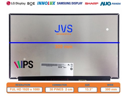 Tela LQ133M1JW15 13.3 polegadas [Novo]