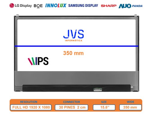 Bildschirm LQ156M1JW01 Matt 15.6 Zoll [Neu]