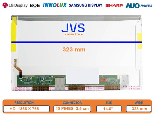 Dalle Écran CLAA140WB11A de 14,0 pouces HD Luminosité