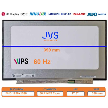 17.3" Replacement LCD Screen NV173FHM-N4C N32 N49 N46 - Matte 1920x1080 30-pin EDP
