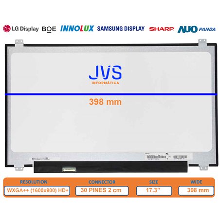 Dalle écran LTN173KT04-301 17.3" HD+ (1600x900) LED - Compatible Universel, 30 Pins