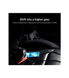 Cargador de coche  54W 3xUSB ultra rápido