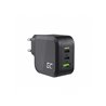 Cargador 65W 2x USB-C, 1x USB-A compatible con carga rápida 3.0