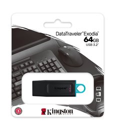DTX/64GB Pendrive/Memoria USB Kingston DataTraveler Exodia 64GB USB 3.2