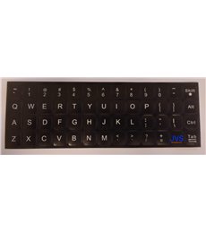 PEGATINA PARA CONVERTIR TECLADO EN IDIOMA INGLÉS NEGRO