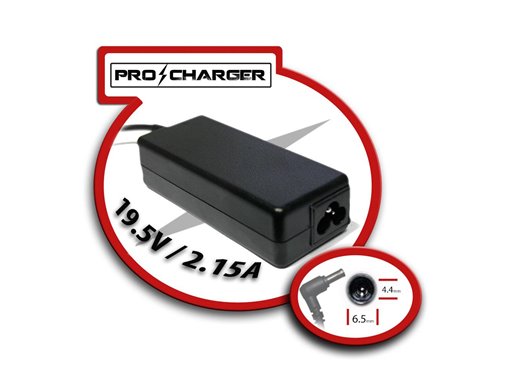 Carregador 19.5v 2.15a 6.5mm x 4.4mm 42w PRO CHARGER