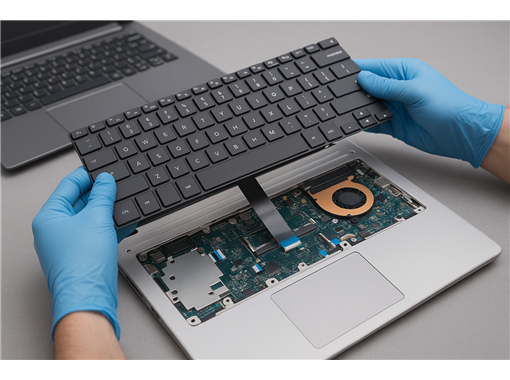 Tastaturaustausch bei Toshiba-Laptops.