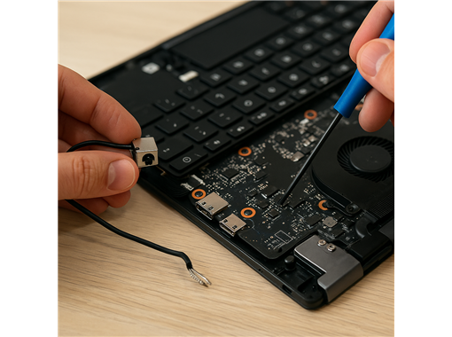Änderung des Stromanschlusses bei Toshiba-Laptops