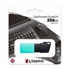 DTXM/256GB Pen Drive / Memória USB Kingston DataTraveler 256GB USB3.2 Gen1 Exodia M (Preto + Turquesa)