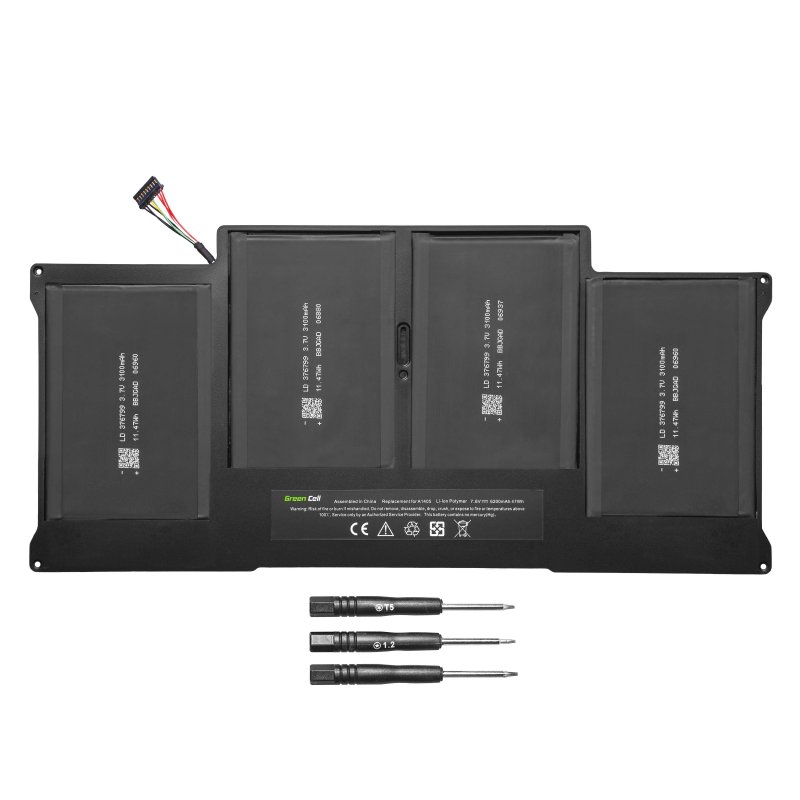 Battery for Apple MacBook Air 13 A1369 A1466 (2010-2017) - Compatible A1377 A1405 A1496