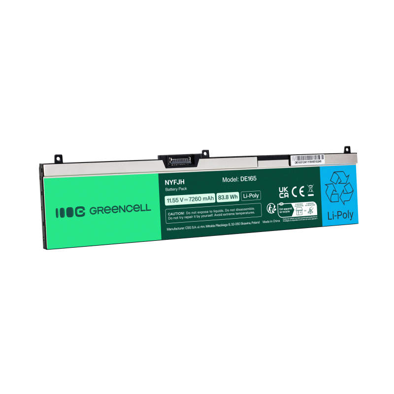 Battery for Dell Precision 7530 7540 7740 - 83.8Wh 11.55V (NYFJH)