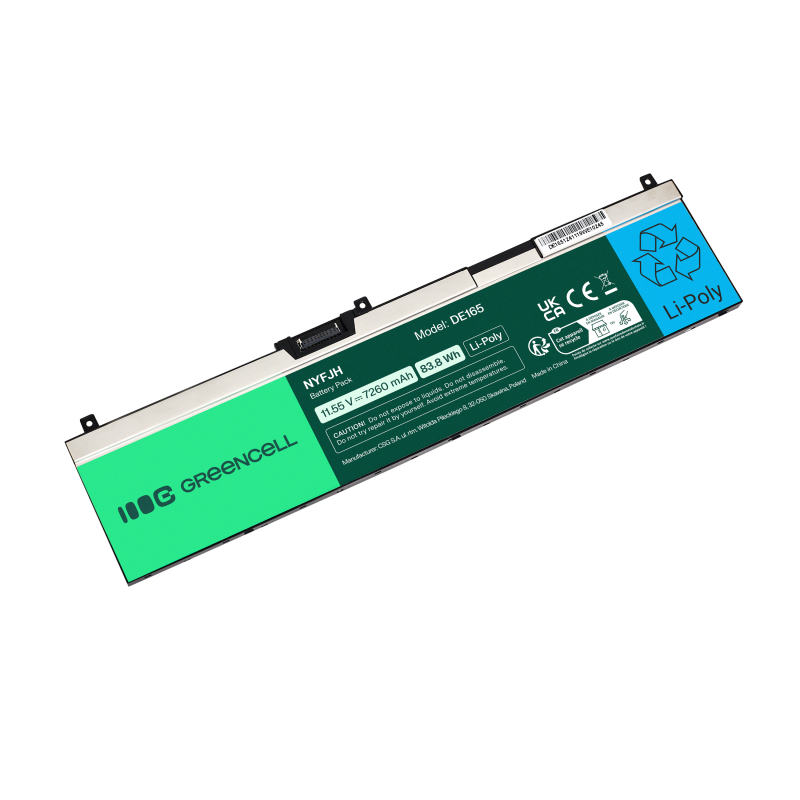 Battery for Dell Precision 7530 7540 7740 - 83.8Wh 11.55V (NYFJH)