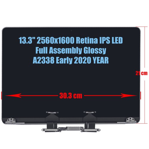 Écran complet pour Apple MacBook Pro 13" A2338 M1/M2 (2020-2022) - Gris sidéral