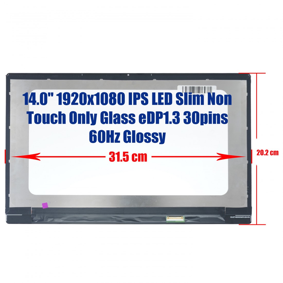 B140HAN03.5 - 14.0 FHD IPS Bildschirm für Lenovo 720S | JVS Informática