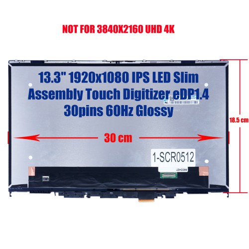 DK1K2 - Pantalla Táctil 13.3" Dell Inspiron 7300 7306 | JVS