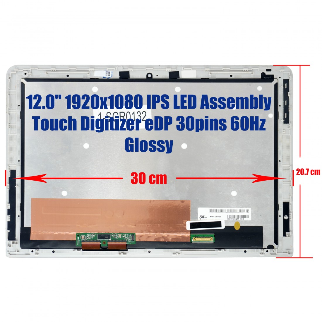 841564-001 - Pantalla Táctil HP Pavilion X2 12-B 12" | JVS