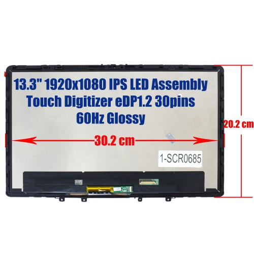 B133UAN01.5 - Pantalla Táctil 13.3" Lenovo 13W Yoga | JVS