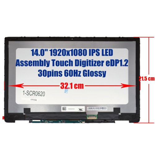 LQ140M1JW61 Touchscreen für HP Chromebook x360 14B-CB | JVS