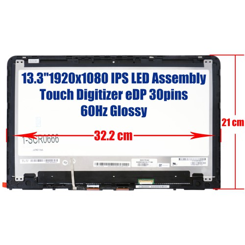 LP133WF2-SPL6 / 856019-001 - Écran HP x360 13-U 13.3" | JVS Informática