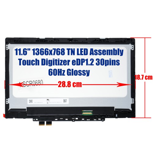 5D10T45069 Tela Tátil Lenovo 300e 2nd Gen 11.6" | JVS Informática