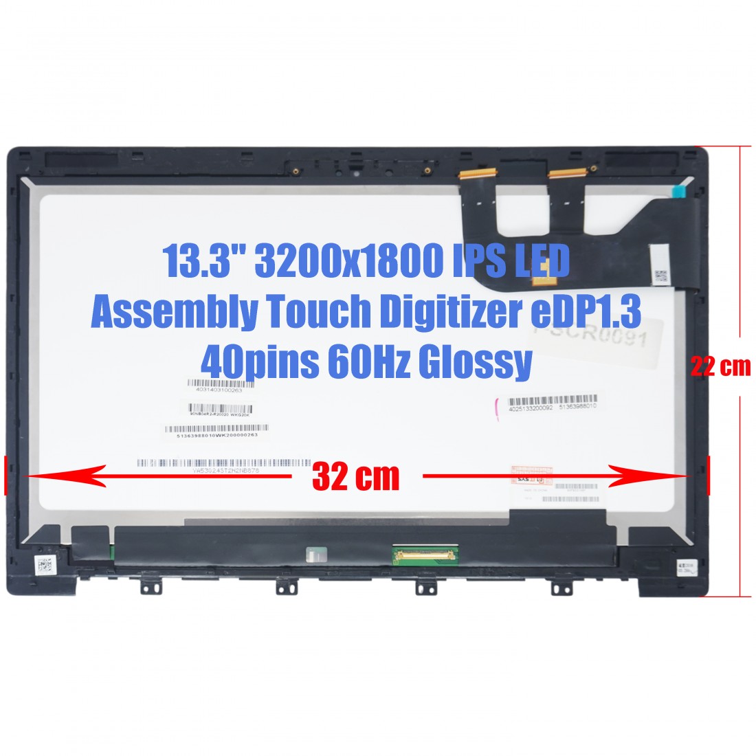LTN133YL01-L01 - Pantalla Táctil ASUS UX303UB 13.3" QHD+ | JVS