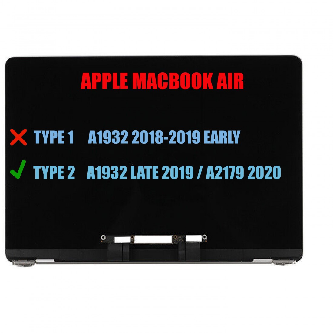 LP133WQ4 - Kompletter Bildschirm MacBook Air A2179 2020 Silber | JVS Informática