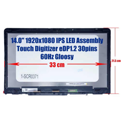 924297-001 HP X360 14-BA 14.0 FHD Touch Screen | JVS Informática
