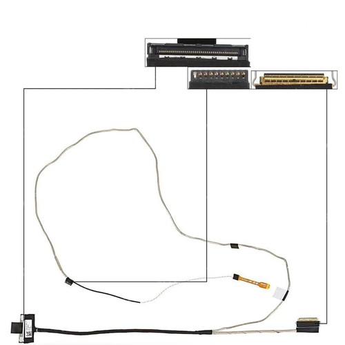 Cabo Flexível de Tela Lenovo ThinkPad L490 L480 FL490 40 pinos DC