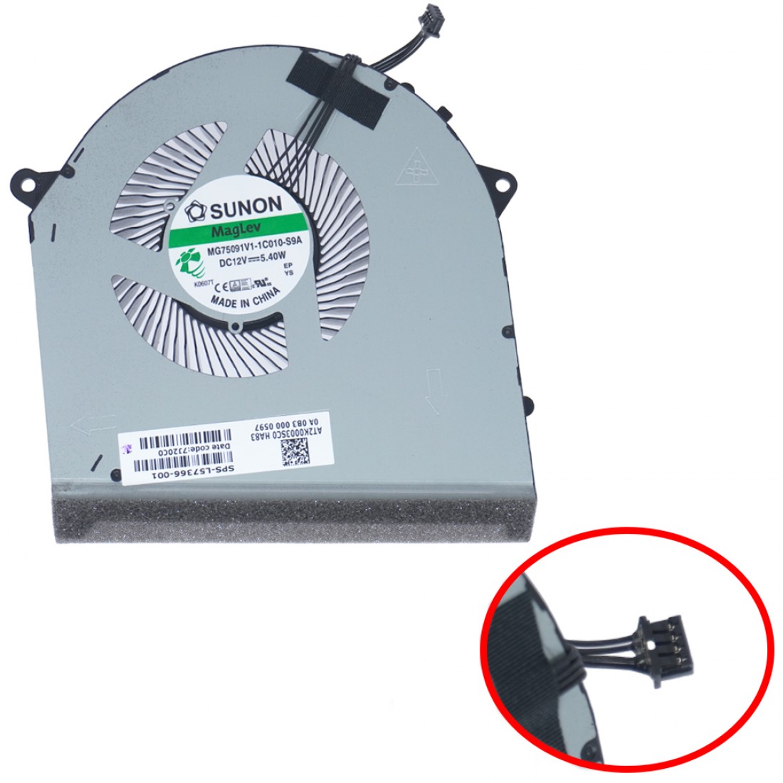 L57367-001 - GPU Fan for HP Omen 17-CB 11mm | JVS Informática