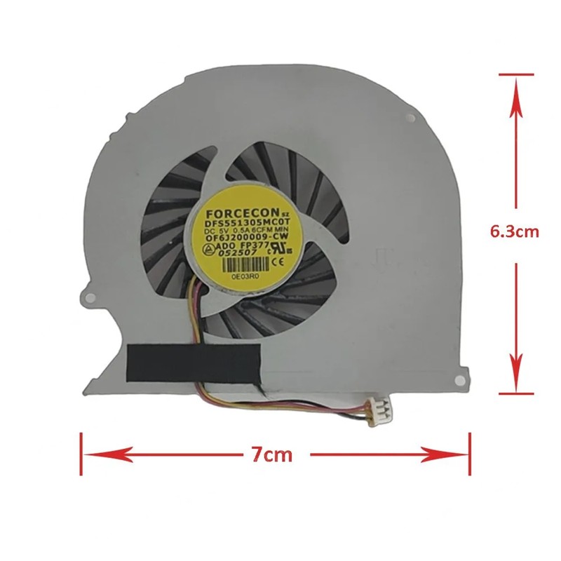 DFS501105FQ0T - Ventilateur CPU Dell Inspiron 15R 5520 | JVS Informática