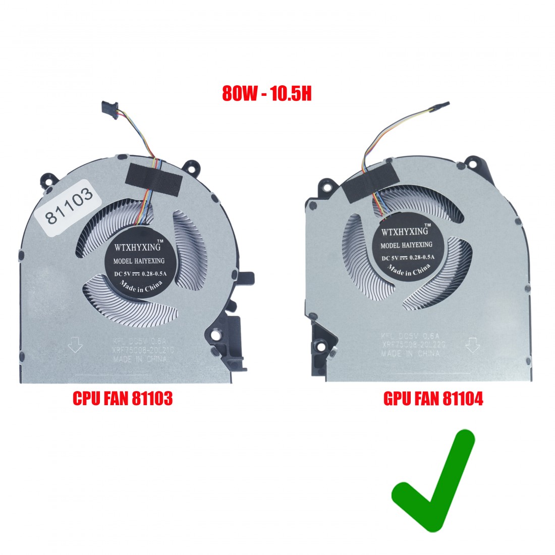 EG75070S1-C700-S9A - Ventilateur GPU pour HP Victus 16-D | JVS Informática