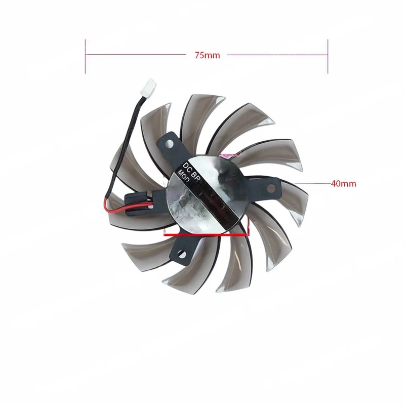 T128010SM - Ventilateur GPU 75mm pour Asus GTX Series | JVS Informática