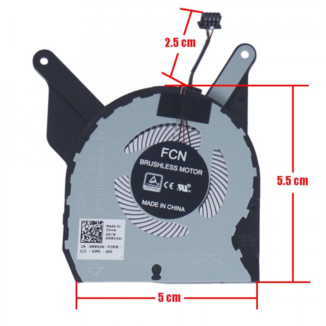 0MXH2W - Ventilateur CPU pour Dell Latitude 5400 5410 | JVS Informática