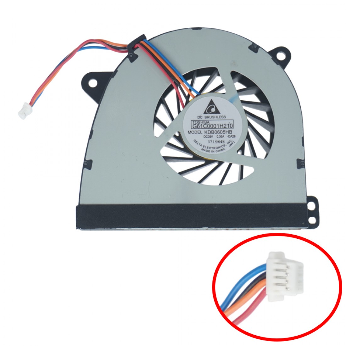 Ventilateur CPU 4 Broches pour Toshiba Tecra A50-A | JVS Informática